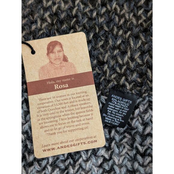 nwt andes gifts alpaca blend infinity scarf - Picture 8 of 9